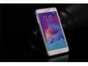 Faypro Fashion Ultra Thin Metal Bumper Frame Single Color Case Cover For Samsung Galaxy Note 4 Free Back Cover Color Grey For Note 4