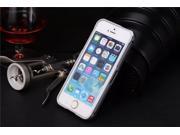 Case For iPhone 5S Luxury Ultra Thin Metal Aluminum Alloy Scratch Resistant Double Color Magnet Bumper Frame Case Cover for Apple iPhone 5 5S Color Silver Cof