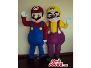 Super Mario Bros Video Game Characters Couple Canadian SpotSound Mascots