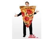 Real Looking Pepperoni Pizza Slice Adult Size Costume Or Canadian SpotSound Mascot