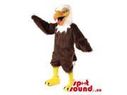 Customised White And Brown American Eagle Bird Canadian SpotSound Mascot