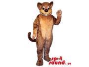 Customised Brown Mouse Animal Canadian SpotSound Mascot With Peculiar Tooth