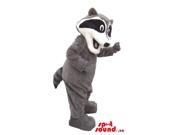 Customised Cute Grey And Black Skunk Plush Animal Canadian SpotSound Mascot