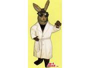 Brown Bunny Canadian SpotSound Mascot Dressed In Secret Agent Sunglasses And Jacket