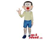 Well Known Nobita Character From Doraemon Tv Series Plush Canadian SpotSound Mascot