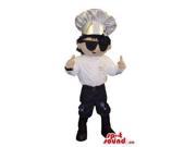 Cool Chef Or Cook Human Character Canadian SpotSound Mascot Dressed In Sunglasses