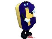 Customised Blue And Yellow Initial Letter C Canadian SpotSound Mascot