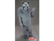 Customised Grey Chipmunk Plush Canadian SpotSound Mascot With A Woolly Belly