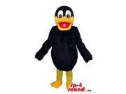Cartoon Peculiar All Black Duckling Duck Bird Plush Canadian SpotSound Mascot