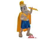 Ancient Greek Character Canadian SpotSound Mascot With A Helmet And Thunder Ray