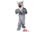 Wolf Animal Plush Canadian SpotSound Mascot In Grey With A White Face