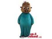 Alvin And Chipmunks Cartoon Character Plush Canadian SpotSound Mascot In Blue