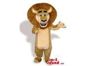 Great Beige Lion Cartoon Animal Plush Character Canadian SpotSound Mascot