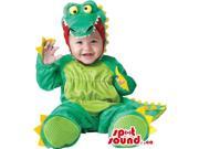 Cute Green And Yellow Dragon Toddler Size Plush Costume
