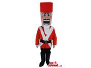 Nut Cracker Soldier Canadian SpotSound Mascot With A White Beard And A Red Hat
