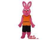 Customised Well Known Pink Rabbit Duracell Battery Canadian SpotSound Mascot