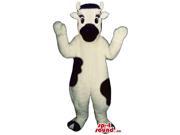 Cute Milk Cow Animal Plush Canadian SpotSound Mascot With A Black Mouth