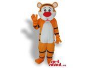 Cute Cartoon Orange And White Tiger Animal Plush Canadian SpotSound Mascot