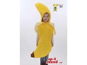 Peculiar Yellow Banana Fruit Plush Children Size Costume