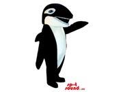 Customised Orca Whale Plush Canadian SpotSound Mascot With Blue Eyes