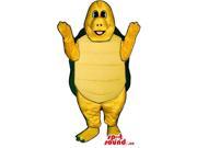 Customised Yellow Turtle Animal Plush Canadian SpotSound Mascot With Back Shell