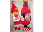 Sauce Bottle Canadian SpotSound Mascot Couple With Labels And No Faces