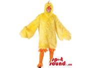 Large Yellow Chicken Or Hen Plush Adult Size Costume