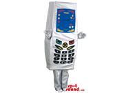 Mobile Phone Object Canadian SpotSound Mascot In Silver With Black Keys And Screen