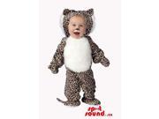 Cute Leopard Or Panther Toddler Size Costume With White Belly