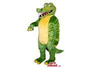 Lovely Green And Yellow Crocodile Animal Plush Canadian SpotSound Mascot