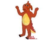 Customised Red Dragon Plush Canadian SpotSound Mascot With A Yellow Belly