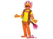 Orange And Yellow Muppets Cartoon Character Costume Or Canadian SpotSound Mascot