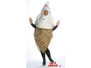 Large Sweet Ice Cream Cone Adult Size Costume Or Canadian SpotSound Mascot