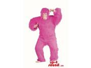Flashy Pink Woolly Gorilla Plush Canadian SpotSound Mascot Or Disguise