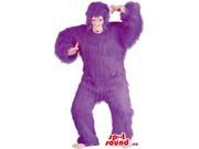 Flashy Purple Woolly Gorilla Plush Canadian SpotSound Mascot Or Disguise