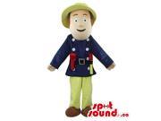 Cartoon Character Canadian SpotSound Mascot Dressed In Standard Fireman Clothes