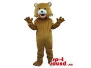 Brown Teddy Bear Forest Canadian SpotSound Mascot With White Nose And Ears