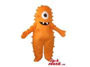 Orange One Eyed Monster Character Plush Character Canadian SpotSound Mascot