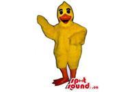 Customised All Yellow Duck Canadian SpotSound Mascot With Orange Beak