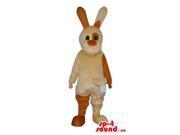 Customised Brown Tones Rabbit Plush Canadian SpotSound Mascot With Long Ears