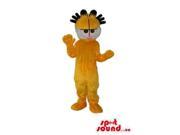 Garfield Cat Cartoon Character Plush Canadian SpotSound Mascot With Spiky Hair