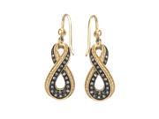 Natural Champagne Leverback Diamond Earrings in Sterling Silver 0.33 carats