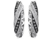 Diamond Hoops in Sterling Silver 0.75 carats H I I1 I2