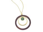 18K Vermeil Rosewood Aventurine Pendant