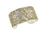 Sterling Silver Gold Overlay Cuff