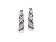 Diamond Hoops in Sterling Silver 0.33 carats H I I2