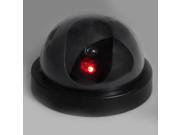 Dummy Fake Security CCTV Dome Camera Monitor With Flashing Red LED Light