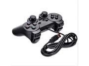 Black USB Dual Vibration PC Computer Wired Gamepad Game Controller Joystick New