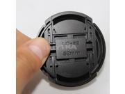 EF 52mm Center Pinch Snap on Front Lens Cap For Sony Canon Nikon Lens Filter US1