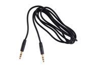 3.5mm Black Extension Stereo Audio Long Cable Aux Auxiliary Male to M 1.2m Hot S